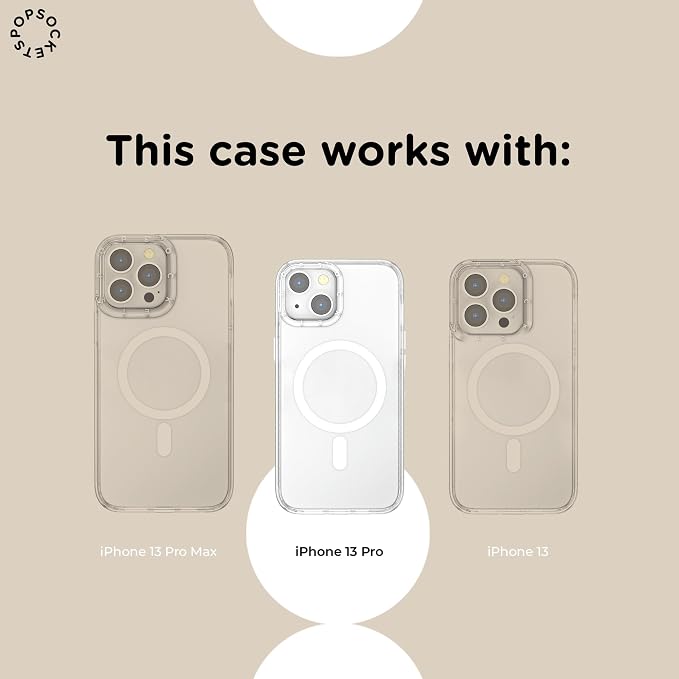 PopSockets iPhone 13 Pro Phone Case with MagSafe- Spooky Book Club | Magnetic, Wireless Charging, Camera & Drop Protection, Witchy, Halloween, Horror