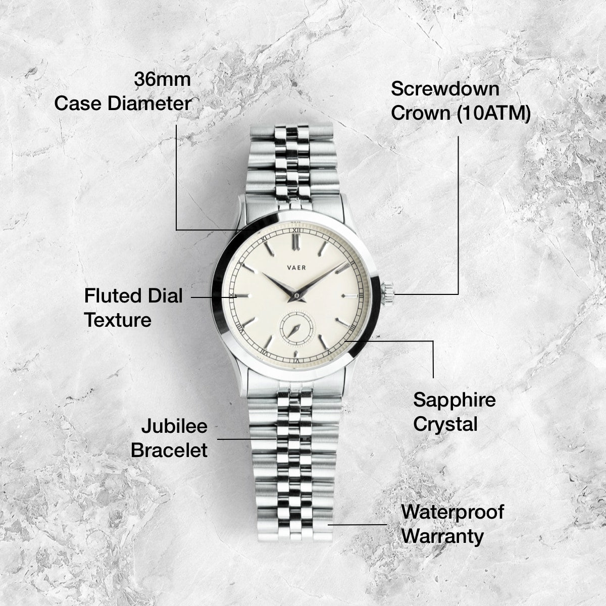 C1 Ceremony Cream - 36mm Quartz